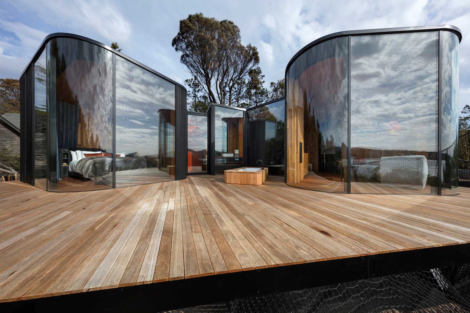 پاویون های ساحلی در Lodge Freycinet