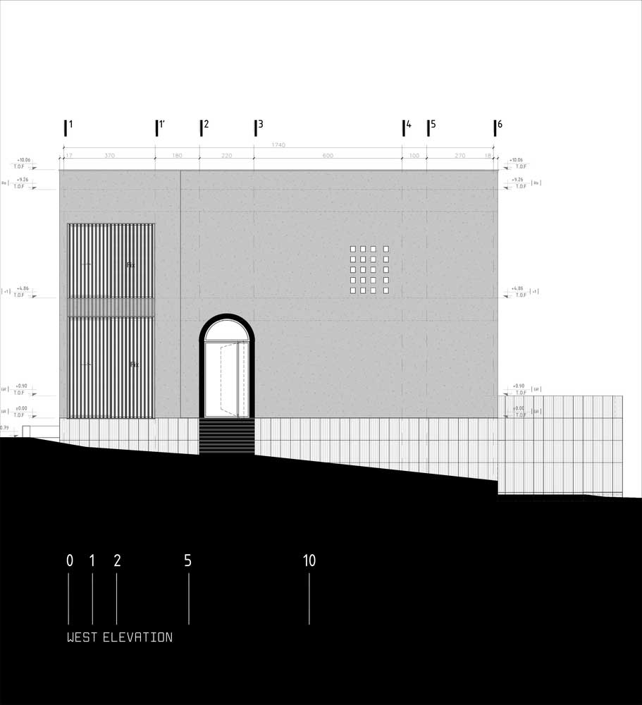 MADI_ELEVATION_WEST Villa Madi / Dida Office