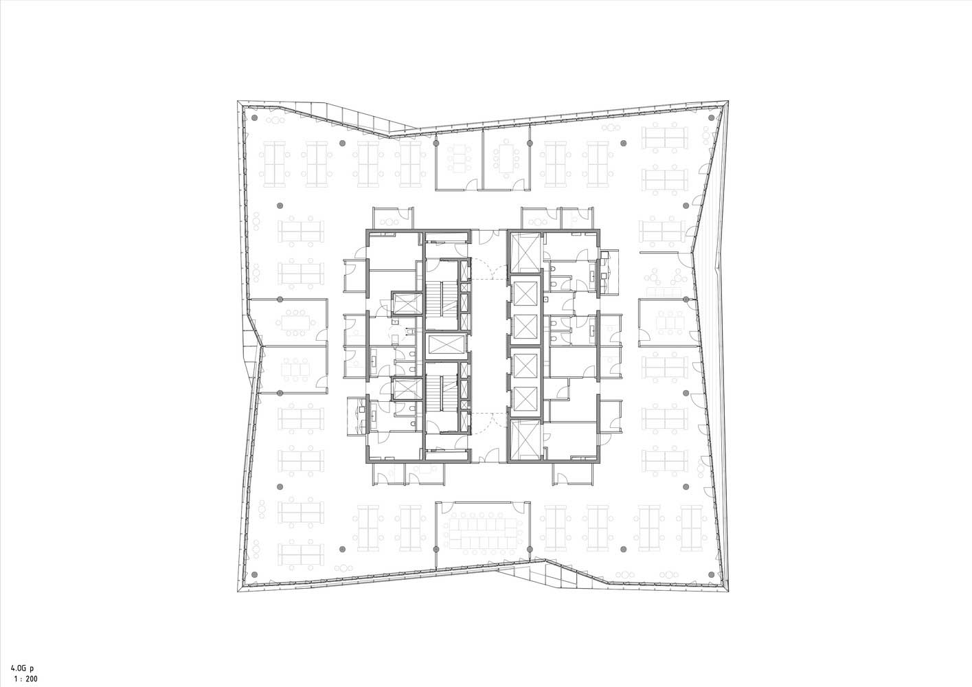 Cube_-_Grundriss_OG4 cube berlin Smart Office Building